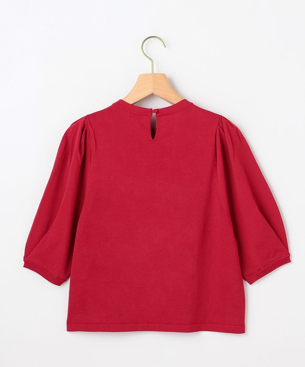 組曲 クルミボタン5分袖ニット 