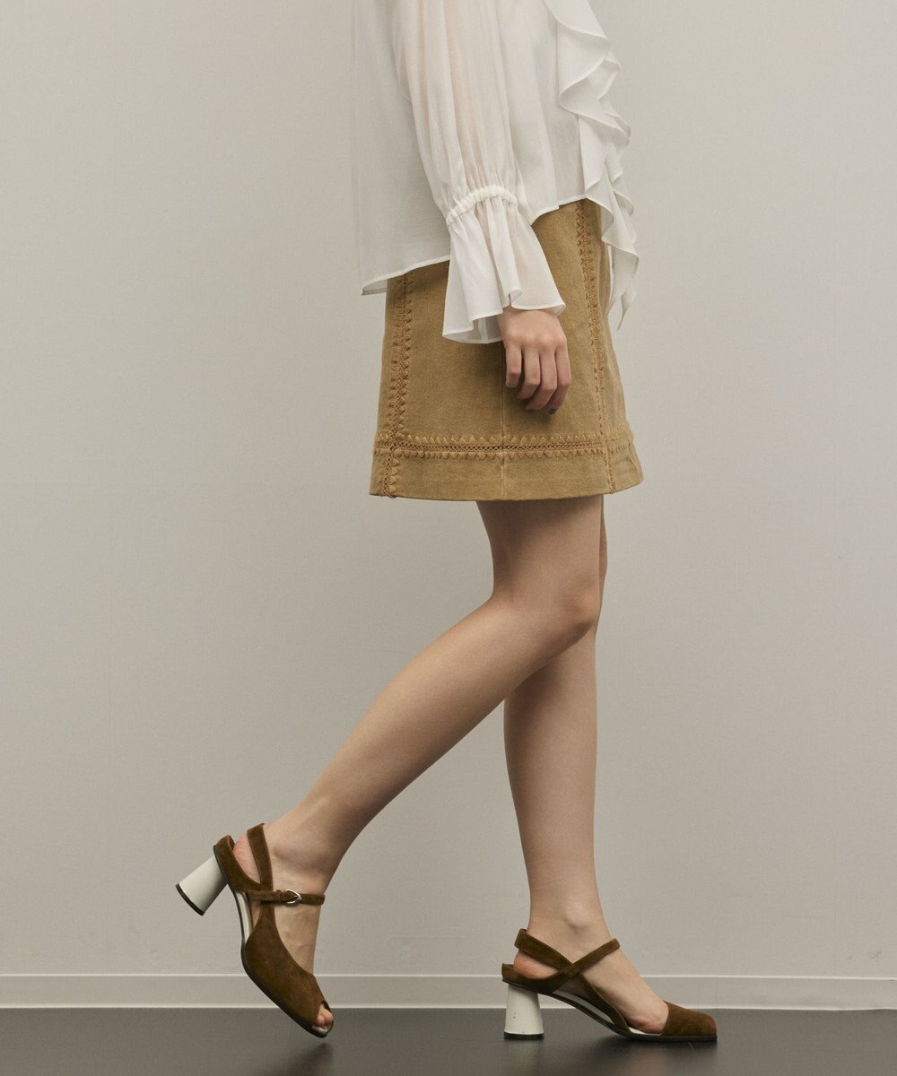 GRACE CONTINENTAL ラインembミニスカート 