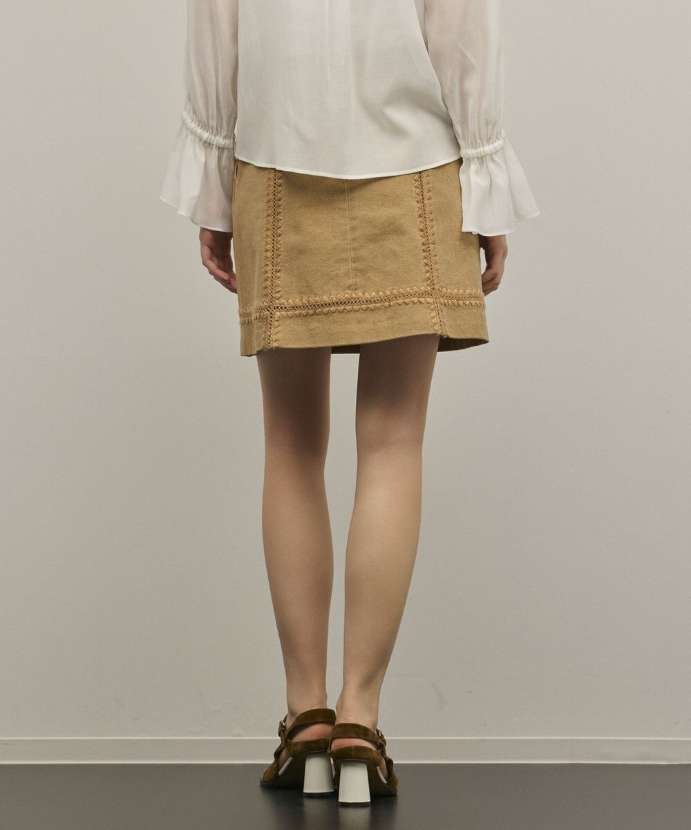 GRACE CONTINENTAL ラインembミニスカート 
