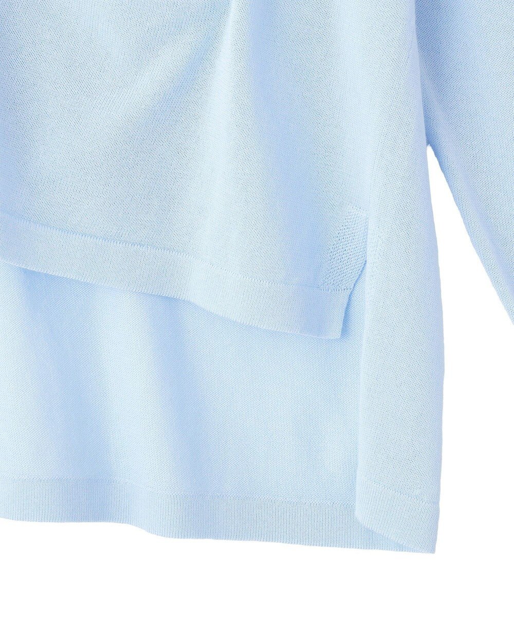 YECCA VECCA ハイゲージミドル丈Vネックカーディガン 