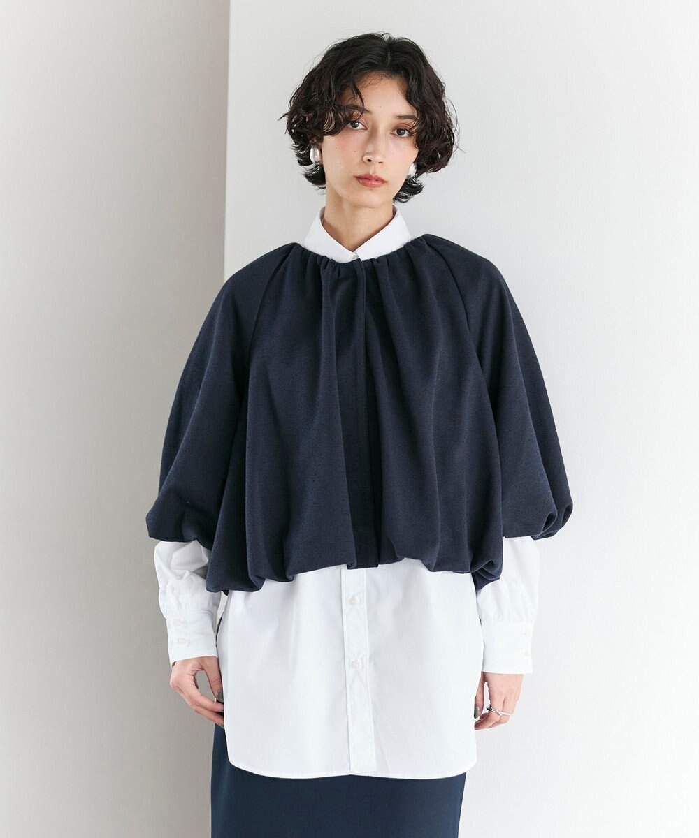 #Newans 【セレモニーにも/洗濯機可】バルーンヘムライトブルゾン​ 