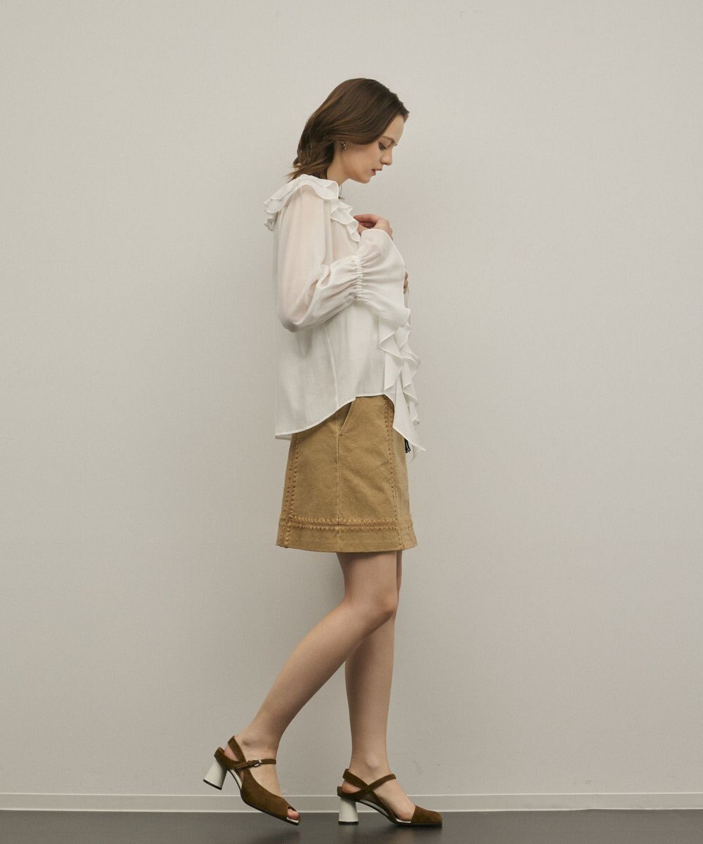 GRACE CONTINENTAL ラインembミニスカート 