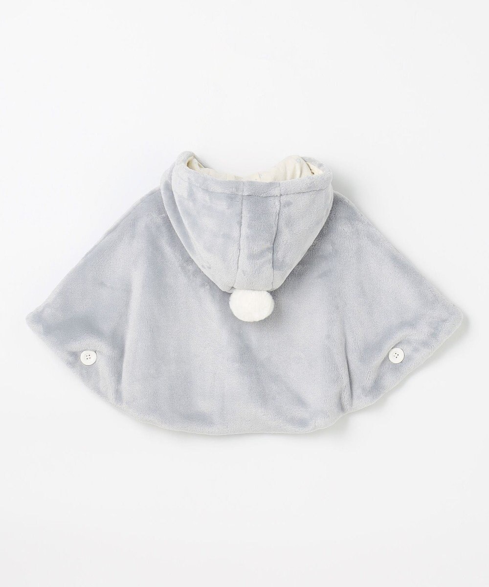 組曲 KIDS 【90㎝】あったかリバーシブルマント 