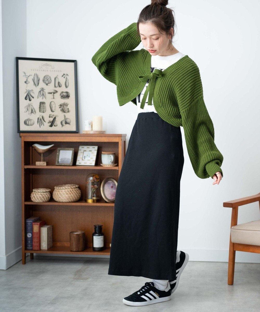 WEGO リボンニットボレロ 