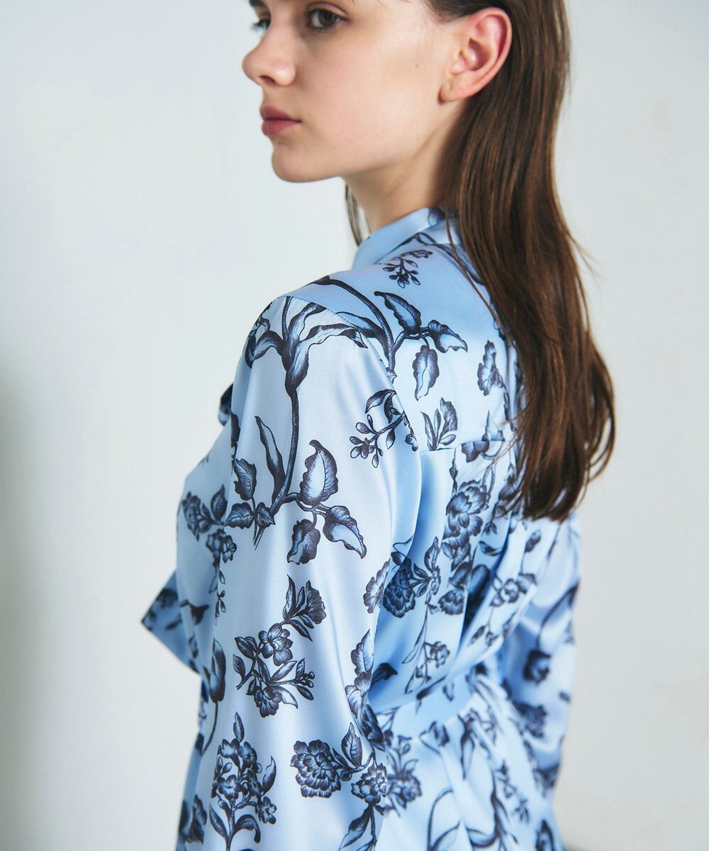 GRACE CONTINENTAL オリエンタルフラワープリントワンピース 