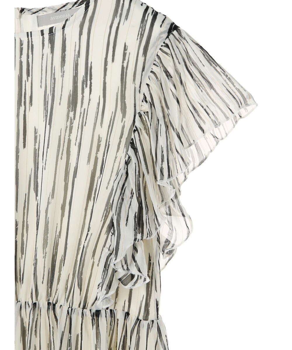 Green Parks ａ．肩フリルプリントワンピース 