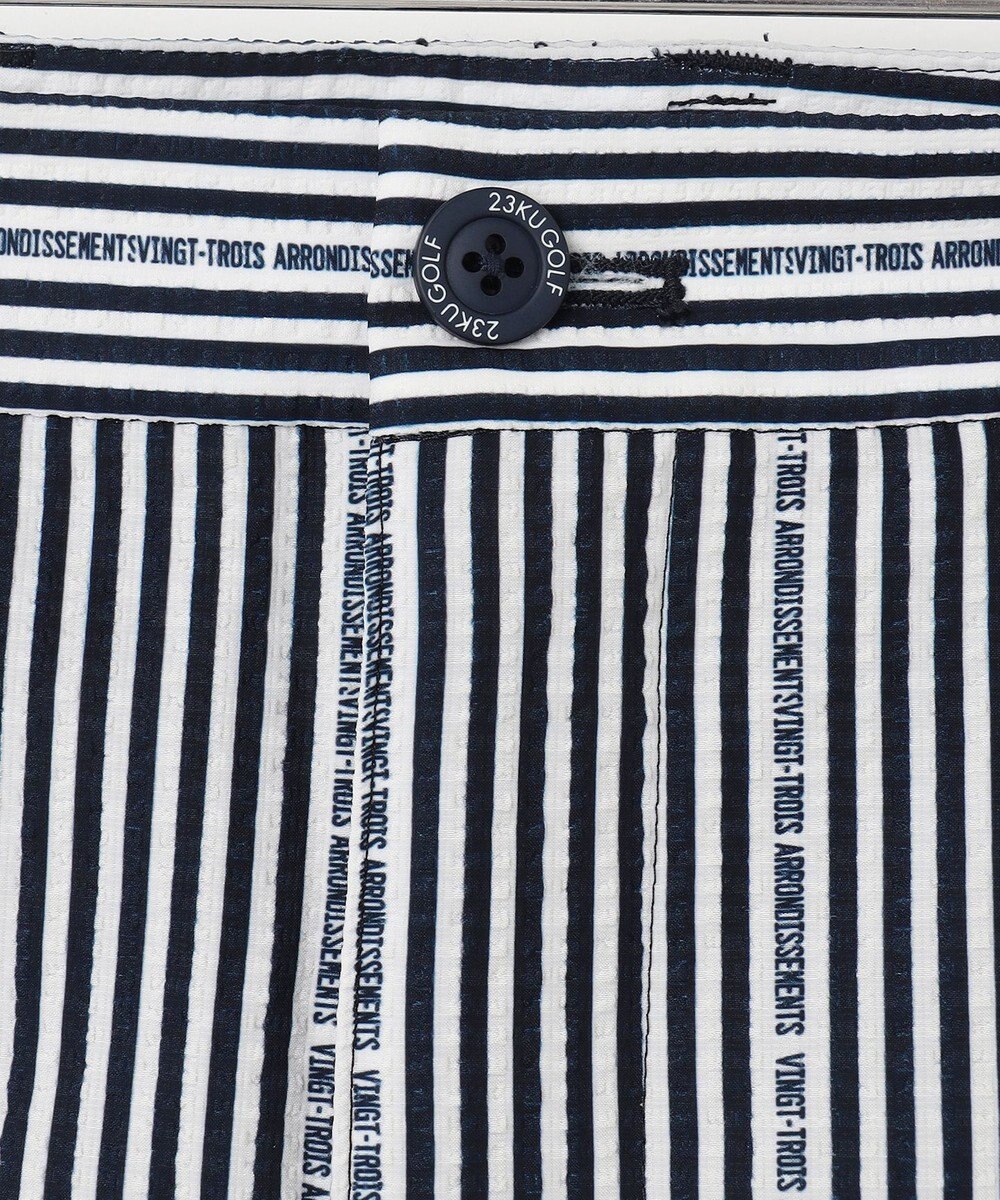 23区GOLF 【MEN】【撥水】ロゴストライプパンツ 