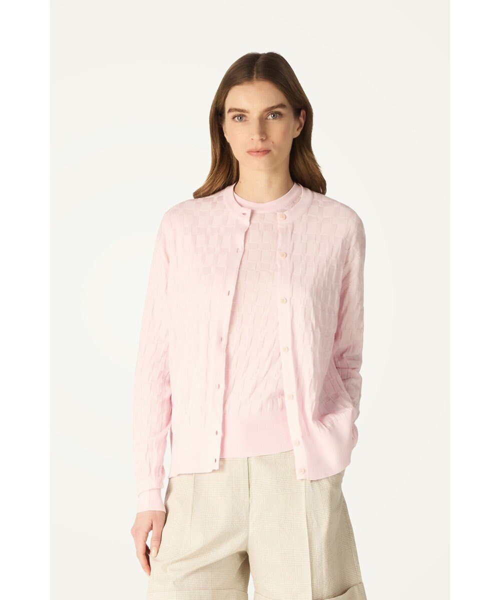 DAKS John Smedley for DAKS ハウスチェックカーディガン 