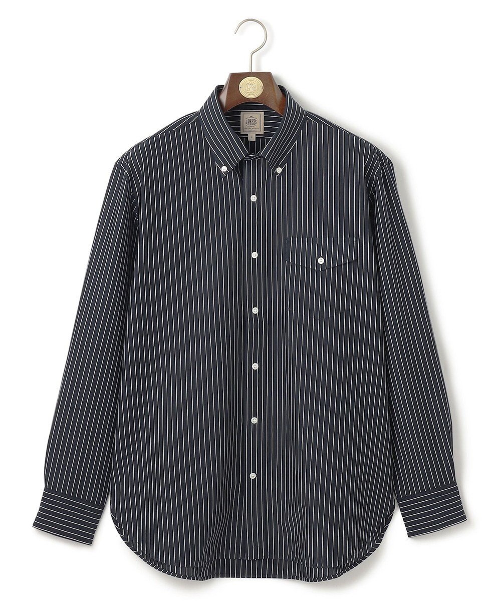 J.PRESS MEN 【KANEMASA JERSEY】【きちんと見え、快適な着心地】ストライプジャージ ボタンダウンシャツ / JAPAN MADE 