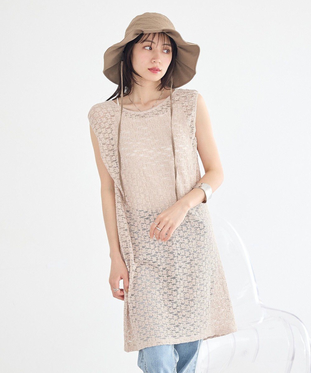 earth music&ecology 【2WAY】レースギャザーワンピース 