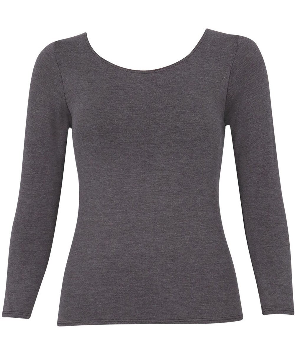 Wing カップ付きインナー あったか素材 ラク きれいなバストシルエット 【シンクロブラトップ】 8分袖 長袖 秋 冬 ET1865 ウイング／ワコール 