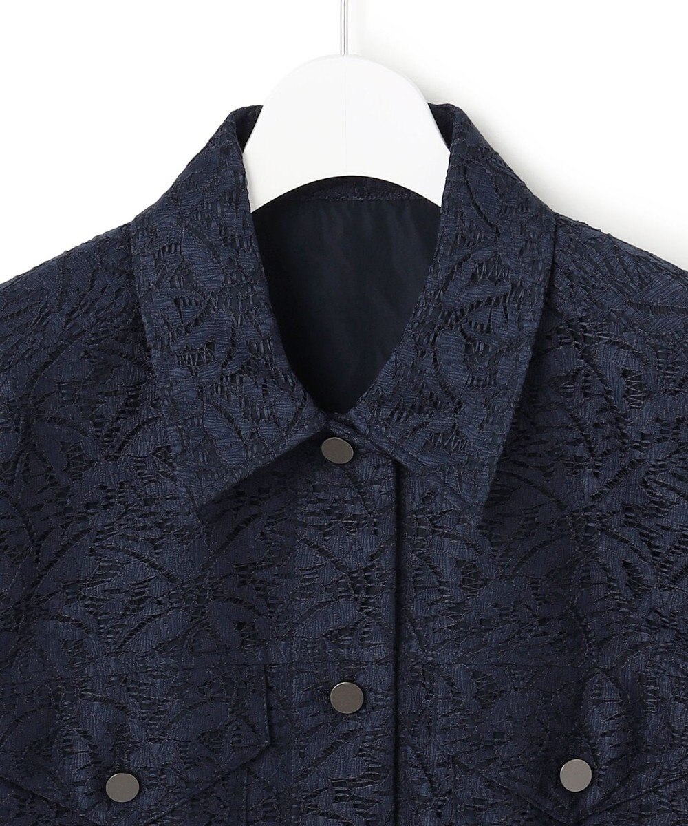 ICB L 【洗える】リーフラッセルレース ジャケット 