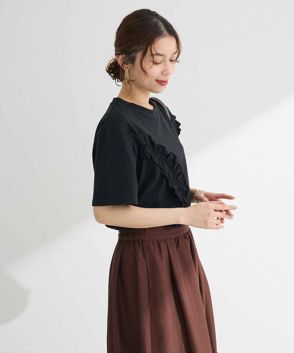 Green Parks ・Ｐｅｔｉｔ　Ｆｌｅｕｒ　アシンメトリーフリルＴＥＥ 