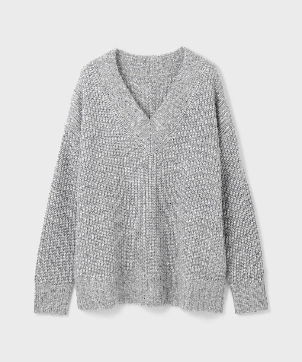 GRACE CONTINENTAL ラメ畦ニットトップ 