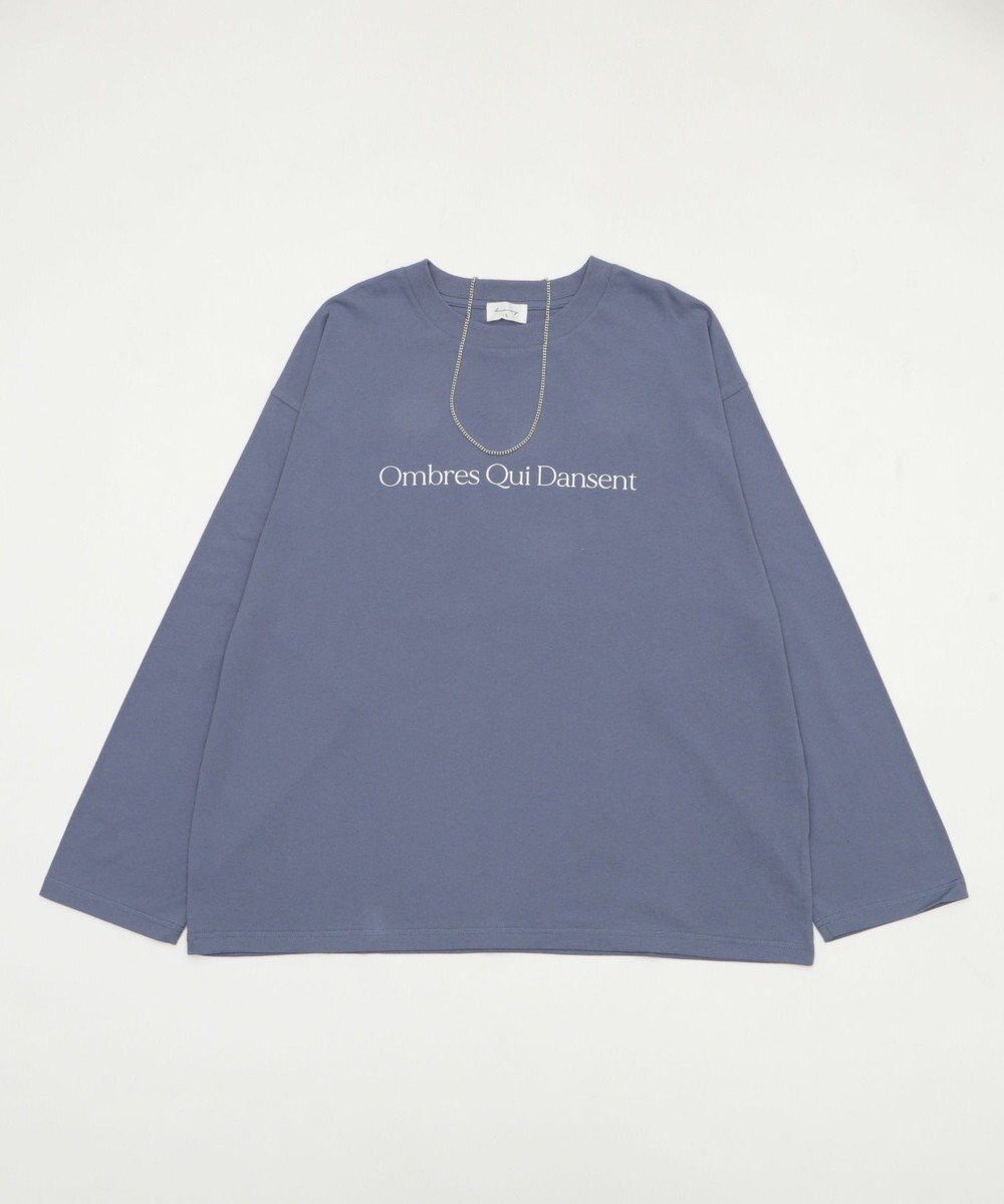 WEGO 【２点セット/ユニセックス着用ITEM】アクセ付きフォトコラージュT（LS） 