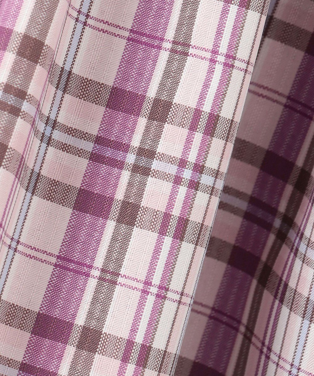 ANY KIDS チェックドッキングワンピース 