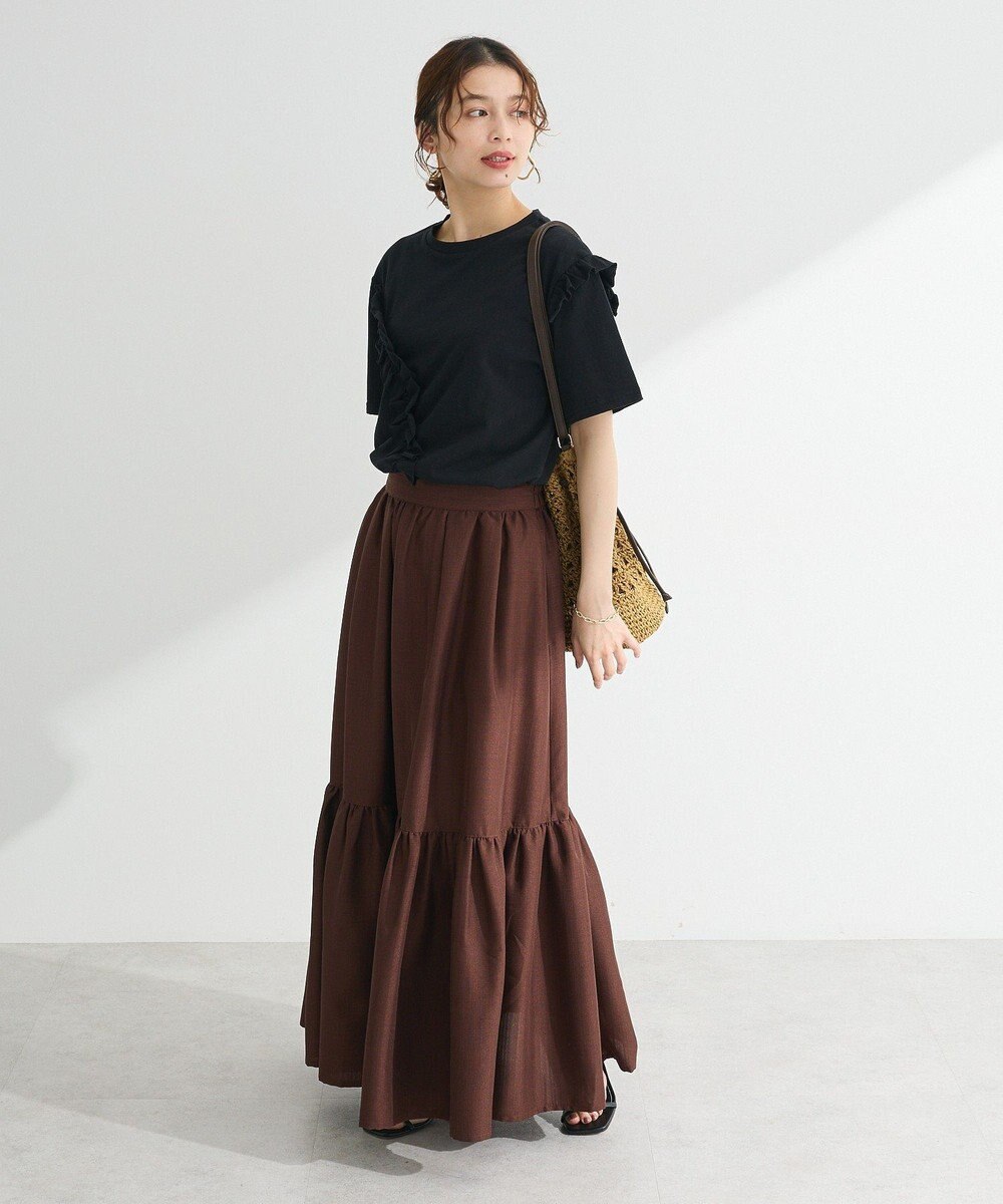 Green Parks ・Ｐｅｔｉｔ　Ｆｌｅｕｒ　アシンメトリーフリルＴＥＥ 