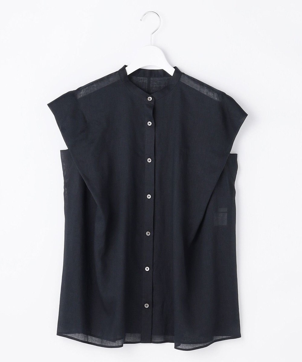 自由区 L 【WEB限定カラーあり】シアーラミーローンバンドカラー ブラウス 