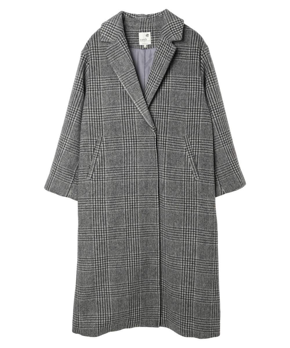earth music&ecology チェスターコート（チェック） 