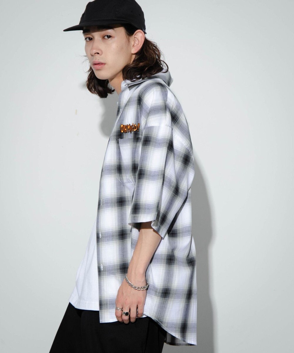 WEGO 【ユニセックス着用アイテム/綿100%/MLサイズ展開】別注NEW　JACKオンブレチェックシャツ（S） 