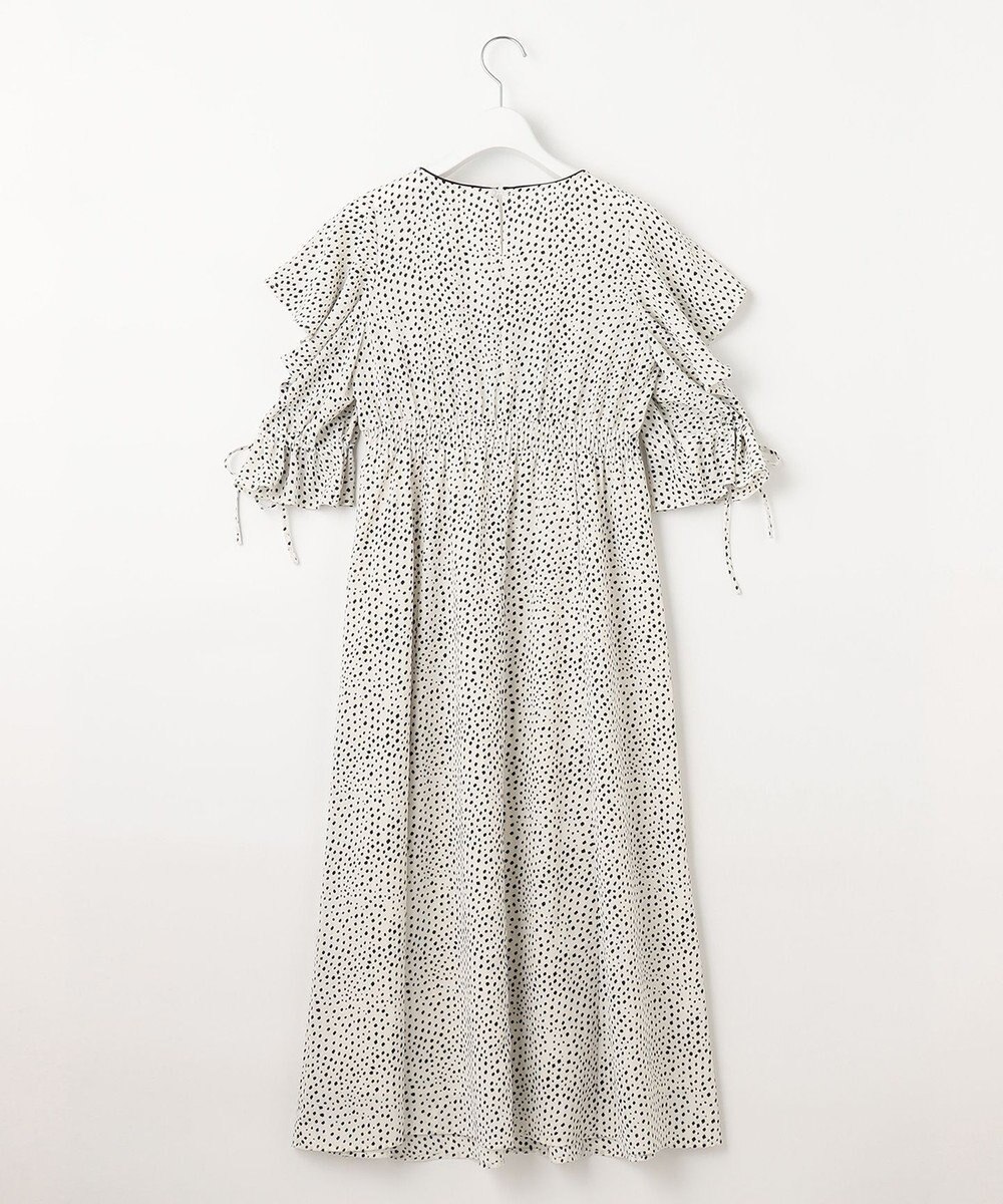 Feroux 【洗える】ショルダーオープンドット ワンピース 