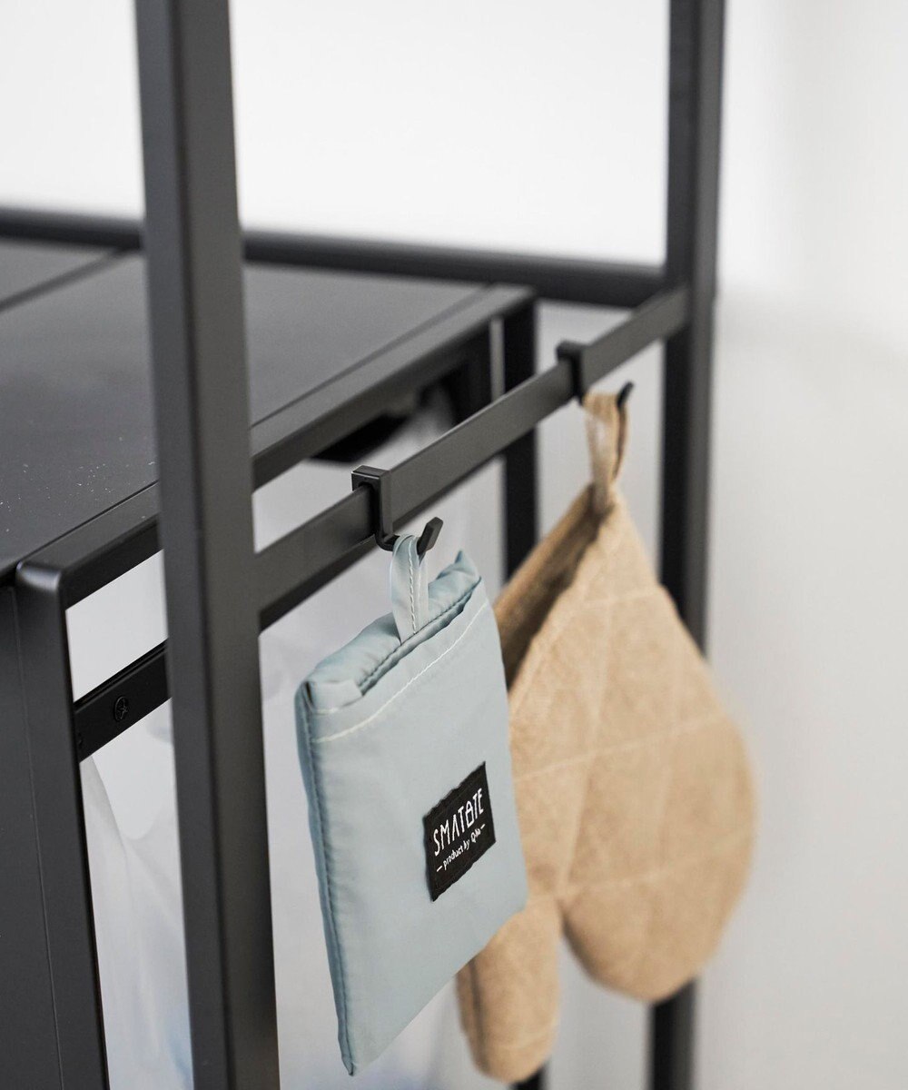 tower 分別ゴミ箱上ラック タワー ブラック 