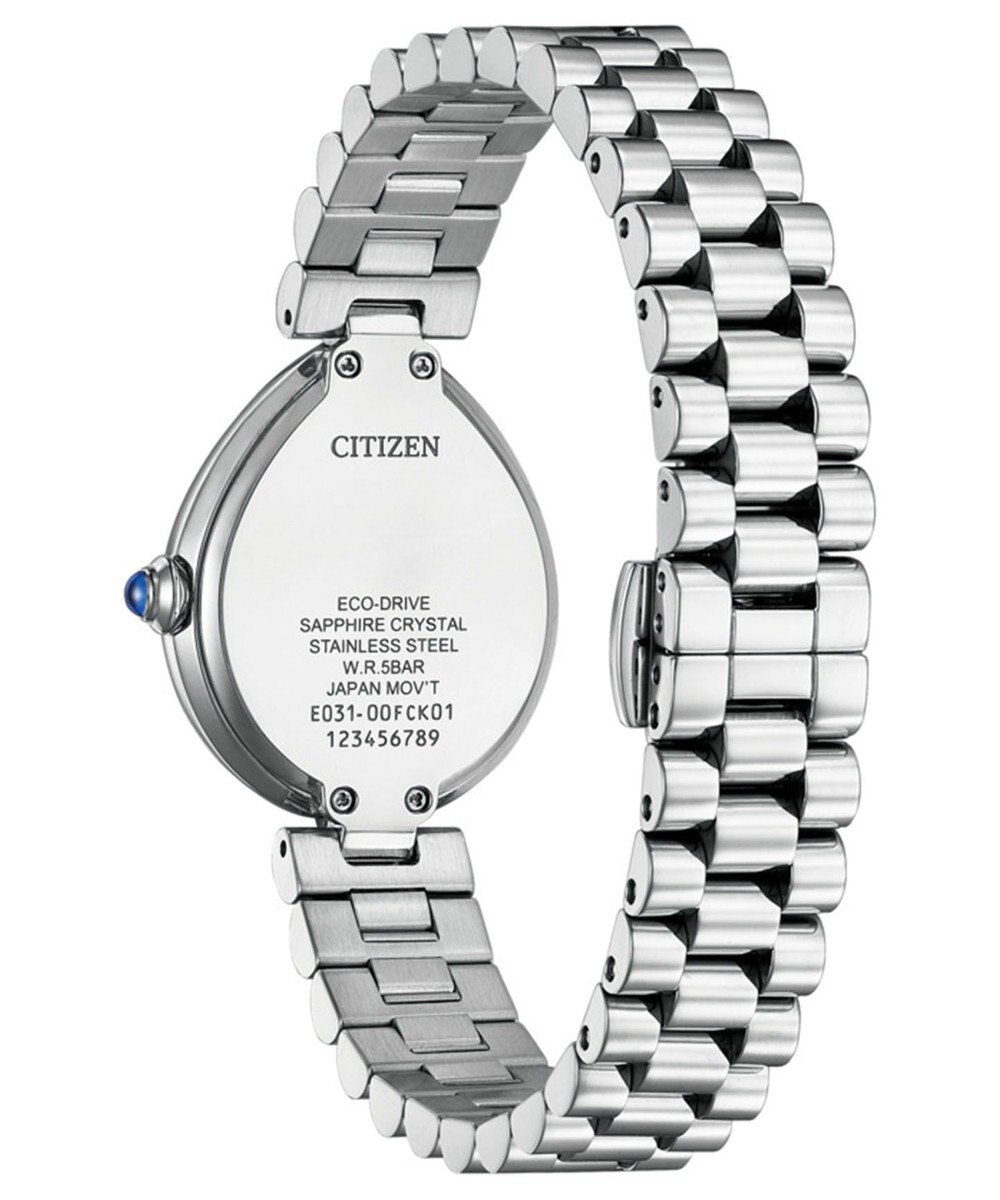 CITIZEN 【電池交換不要】ドロップ形状のジュエリーライクウオッチ EM1200-55A シルバー 