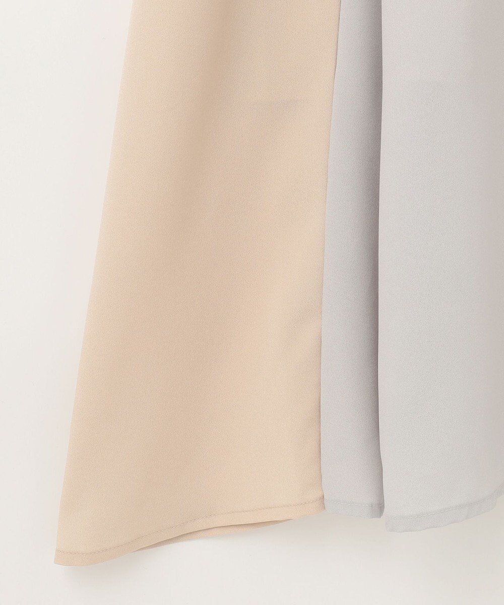 GRACE CONTINENTAL プリーツ配色ワンピース 