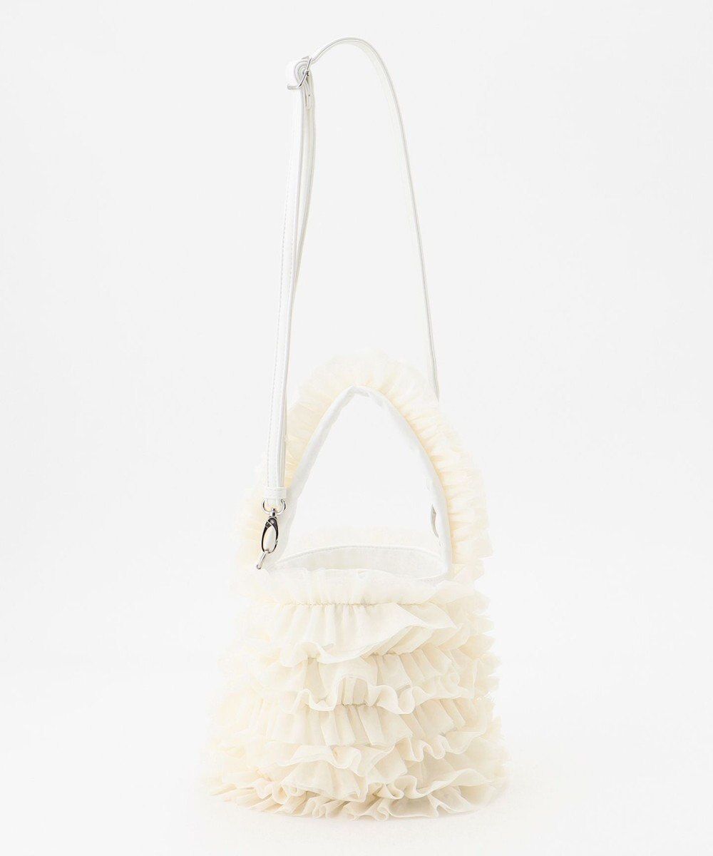 LA BAGAGERIE 【MONICA】チュールフリル2WAYバッグ 