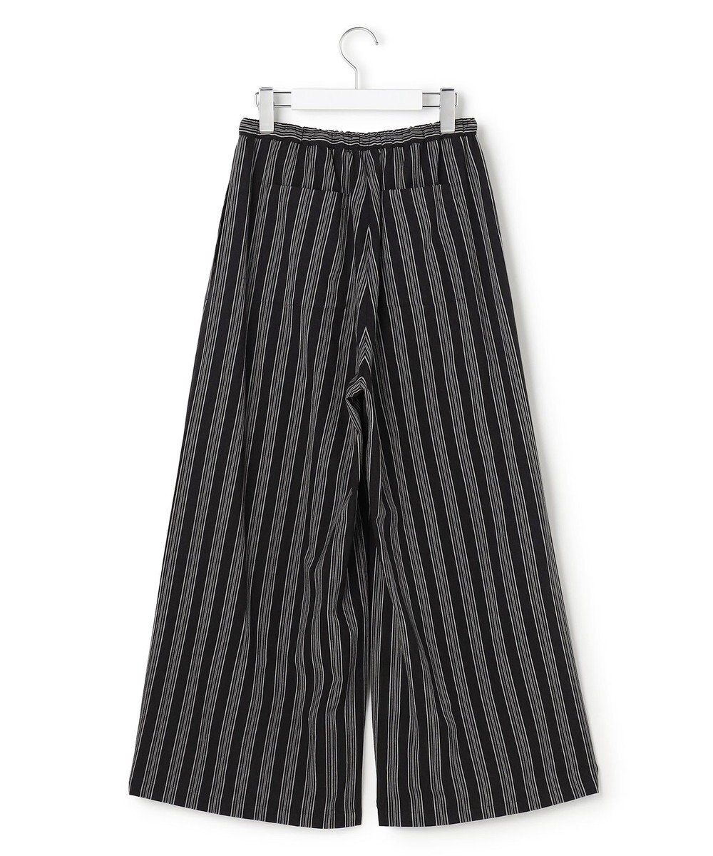 J.PRESS YORK STREET 【WOMEN】リネンストライプ イージーワイド パンツ 