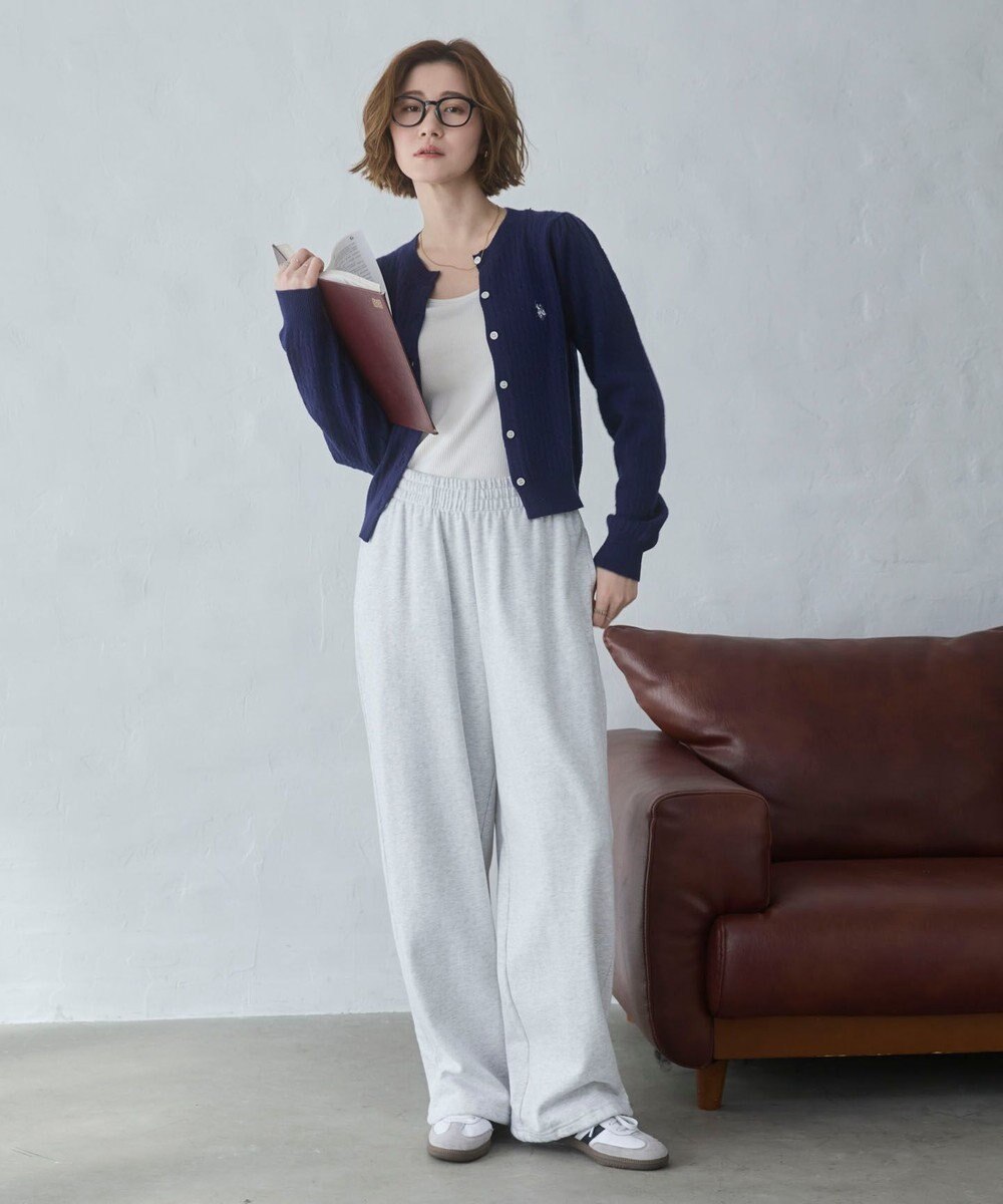 WEGO 【ウエストゴム/XSSMサイズ展開】スウェットワイドパンツ 