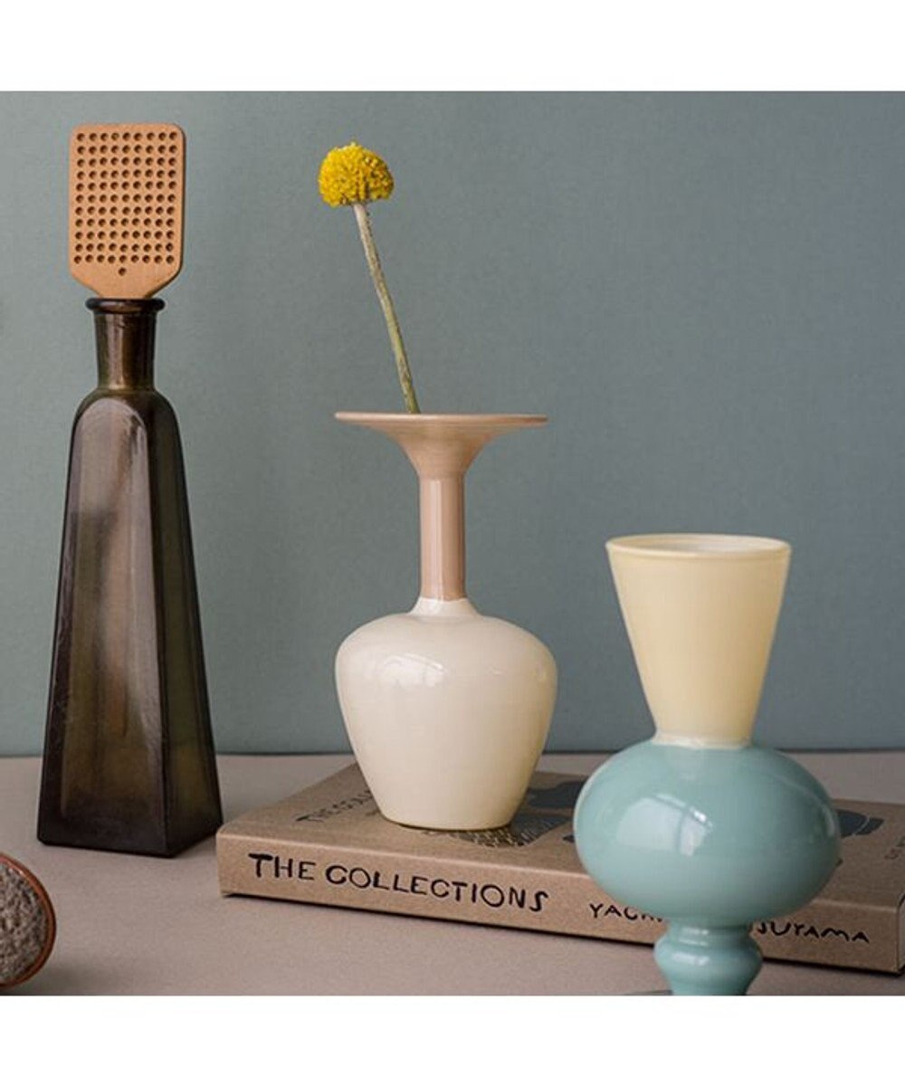 PRESENTERS ROOM amabro / MINI VASE TWO TONE(Brown×Beige) 