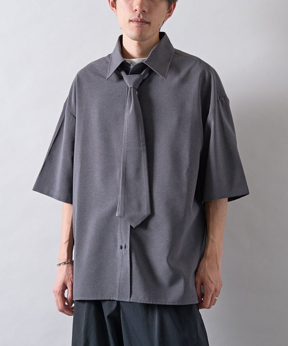 CRAFT STANDARD BOUTIQUE タイ付き半袖シャツ 