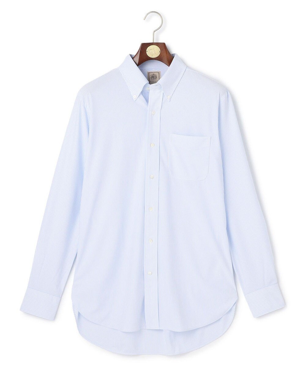 J.PRESS MEN 【接触冷感 / 吸水速乾 / UVカット / 高通気性】【SMART TECH】 ロンドンストライプ ジャージーシャツ 