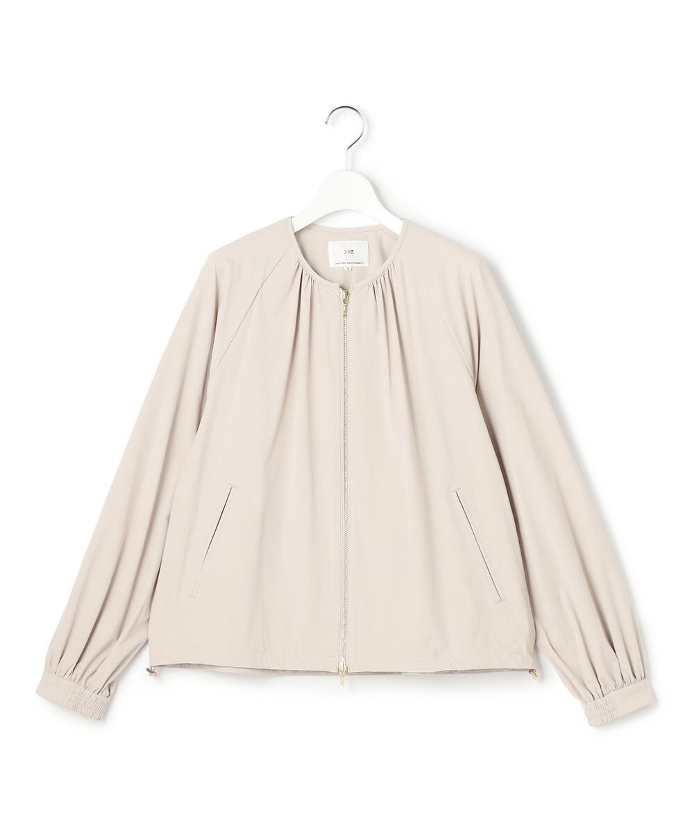 23区 L 【先行予約】2WAYストレッチタフタ ギャザーブルゾン 