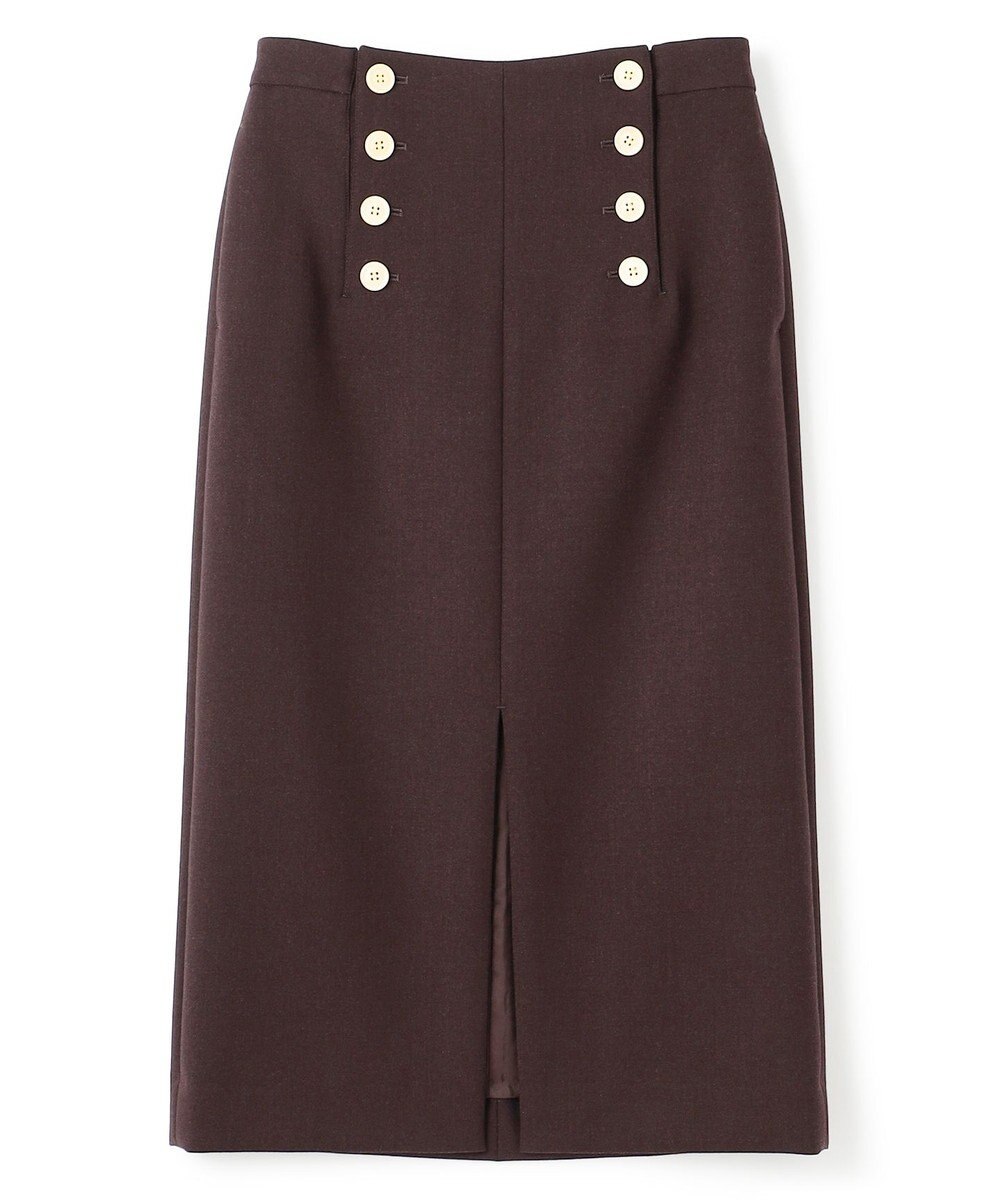 BEIGE， FERSEN / フロントボタンIラインスカート 