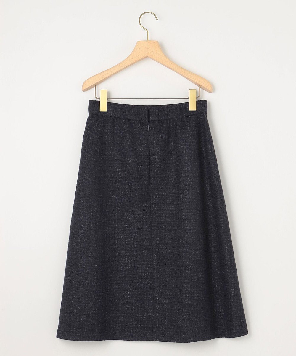 組曲 【KUMIKYOKU NAVY】ラメループモールツイード フレアスカート 