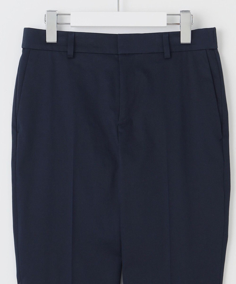 自由区 【接触冷感・洗える】コットンサテンストレッチテーパード パンツ 