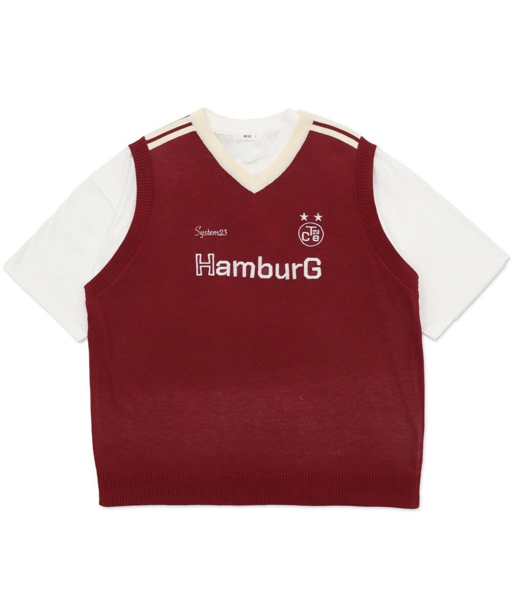 WEGO 【２点SET】アンサンブルゲームロゴニットベスト 