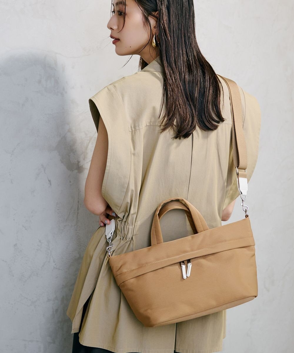 TOPKAPI 【Breath TOPKAPI】【撥水】マット ナイロン ショルダー付き ミニ トートバッグ 