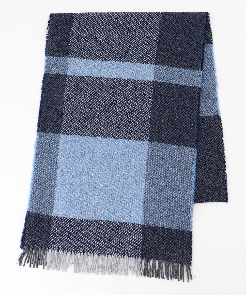 JOSEPH ABBOUD 【イタリア製・カシミヤ混】トーンオントーンチェック ストール 