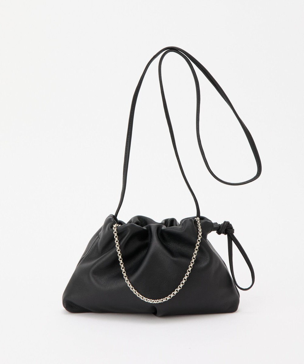 russet レザー巾着ミニショルダーバッグ(CE-1637) 