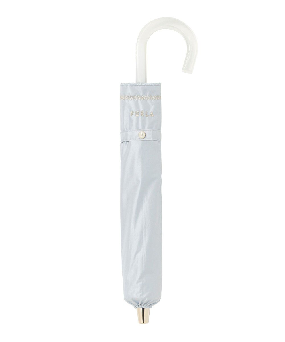 MOONBAT 【 遮光率100％/遮熱/UV】FURLA(フルラ) 晴雨兼用日傘 ジッパー刺繍 折りたたみ傘 楽折 