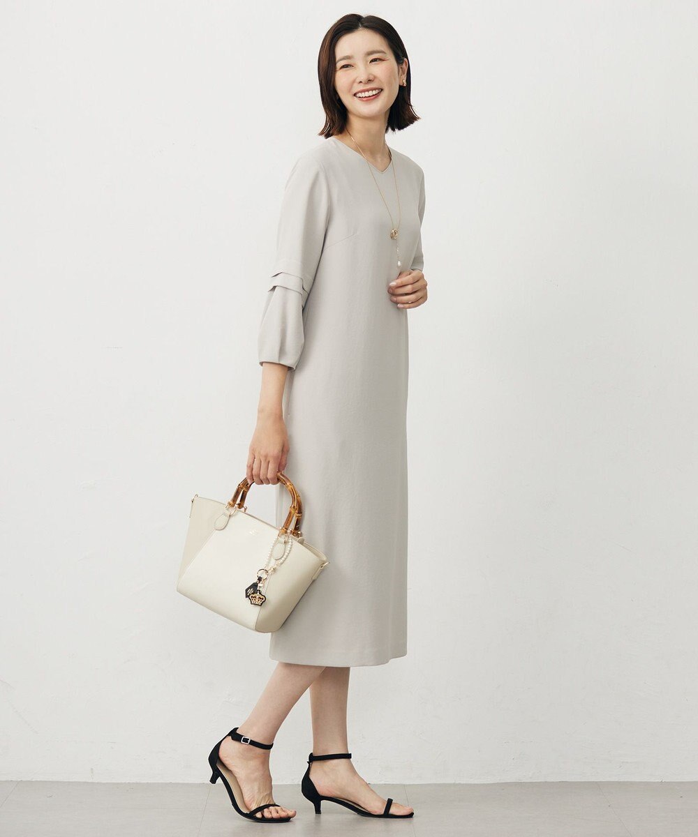 J.PRESS LADIES 【本革・2way】ワッペン バッグ チャーム 