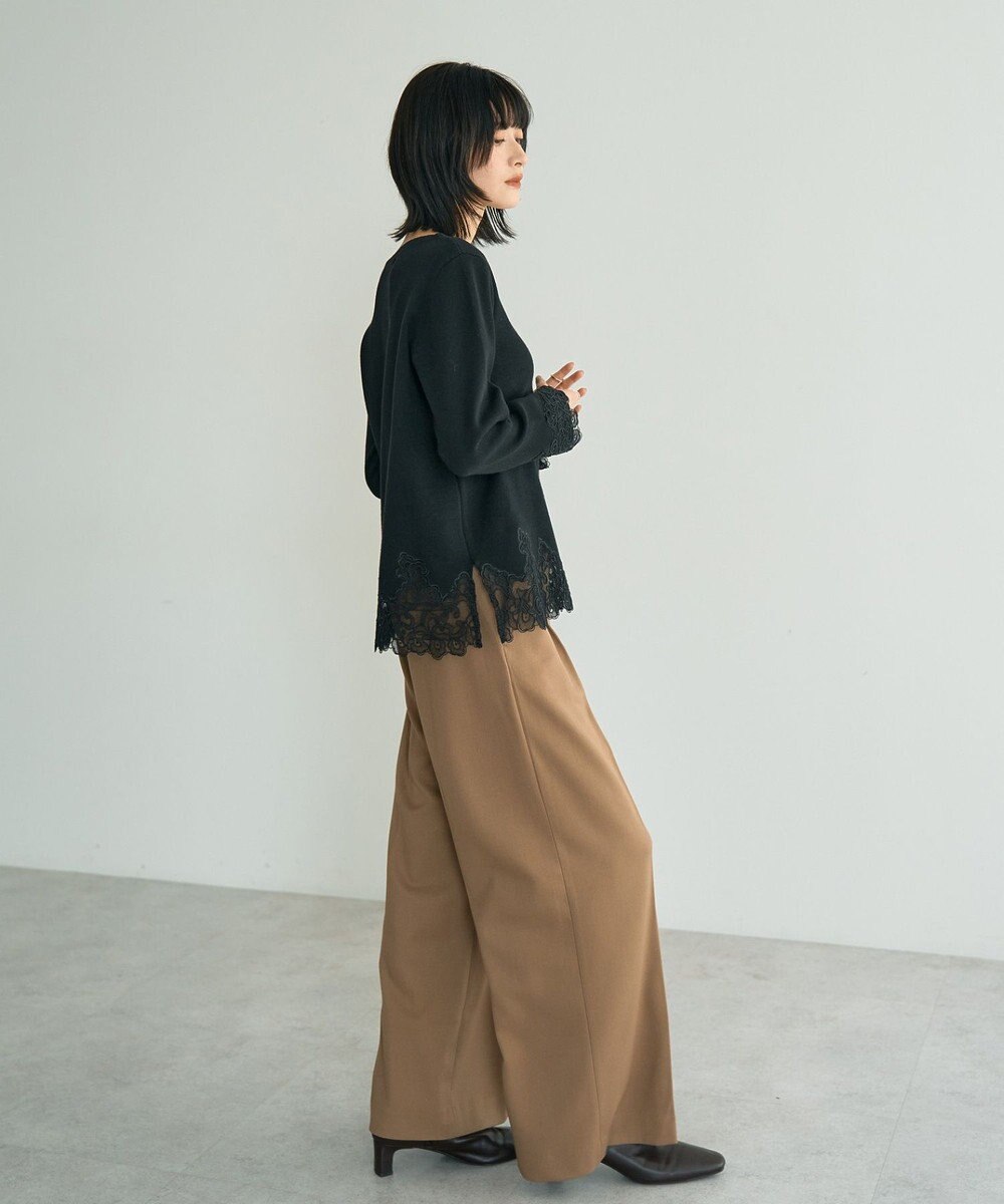 YECCA VECCA レースヘムニット 