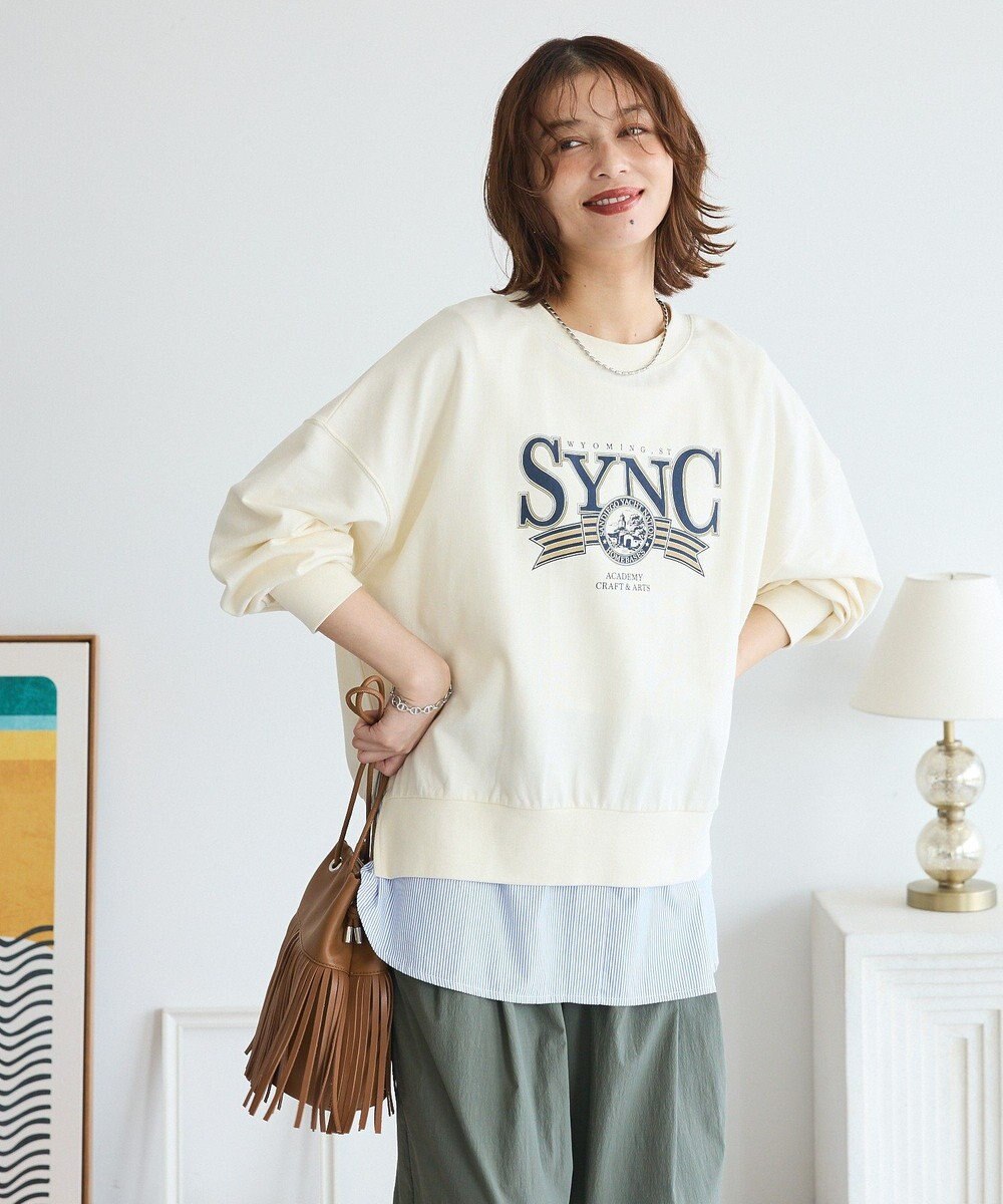 Green Parks アソートカレッジロゴ裏毛プルオーバー 