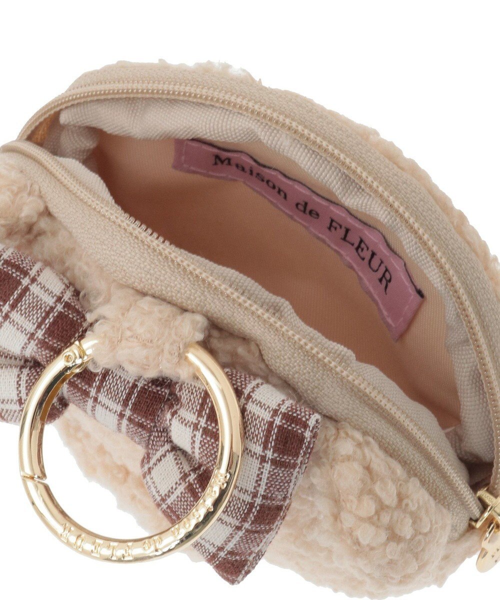 Maison de FLEUR リボンベアチャームポーチ 