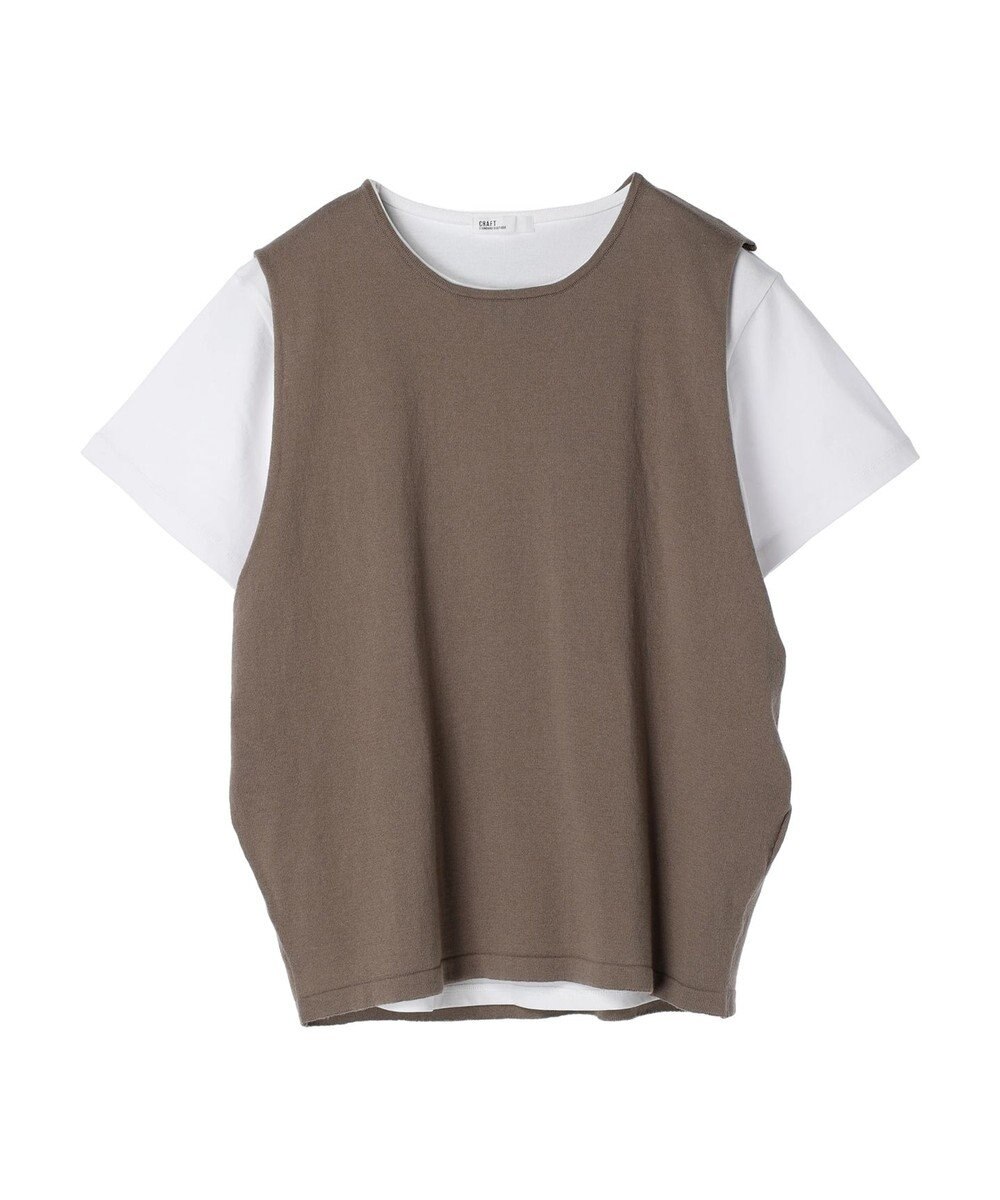 CRAFT STANDARD BOUTIQUE ＳＥＴ　カットプルオーバー＋ニットベスト 