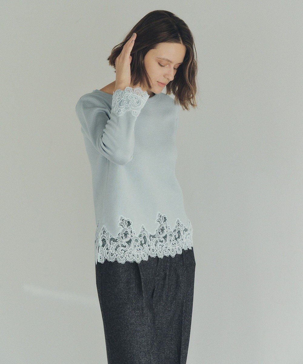 YECCA VECCA レースヘムニット 