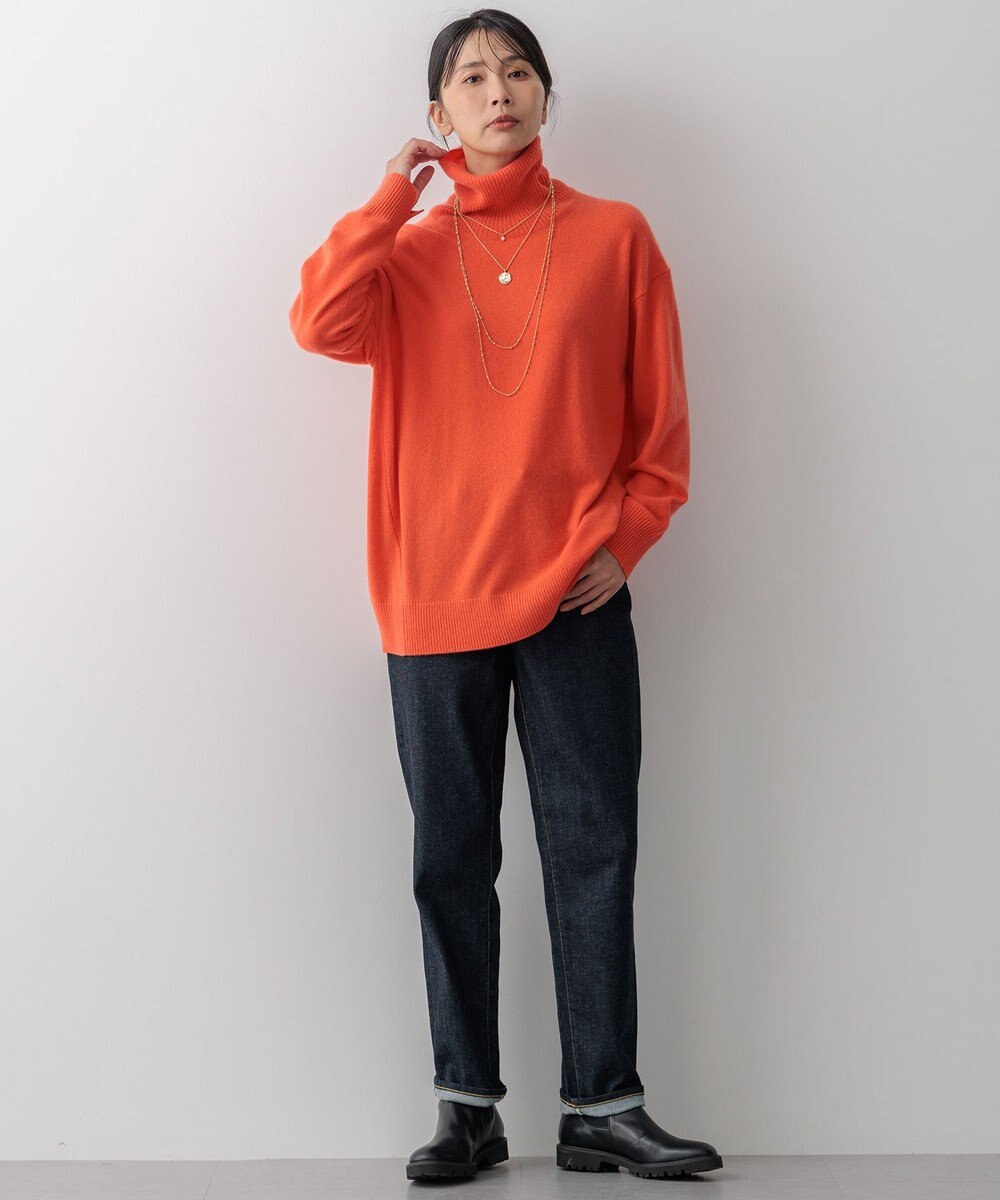 23区 ピュアカシミヤ タートルネック  ニット 